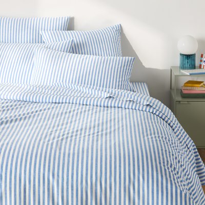 Housse de couette en coton, Soizic bleu LA REDOUTE INTERIEURS