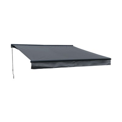 Store banne avec semi-coffre, 3,5x3m, SAULE HAPPY GARDEN