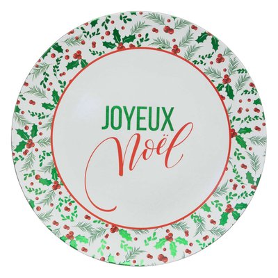 Lot de 12 dessous d'assiette Joyeux Noël ATMOSPHERA
