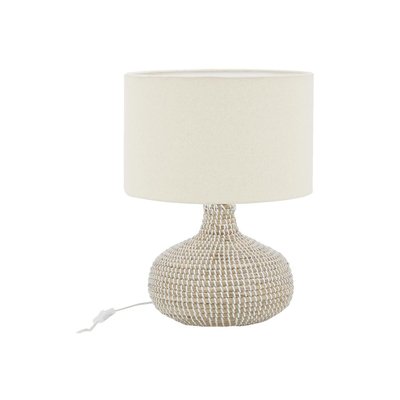 Lampe de chevet en jonc naturel Boule AUBRY GASPARD