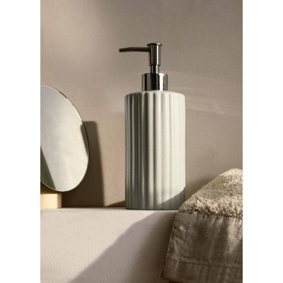 Distributeur de savon en grès rayé MANGO HOME