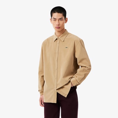 Chemise velours côtelé regular fit LACOSTE