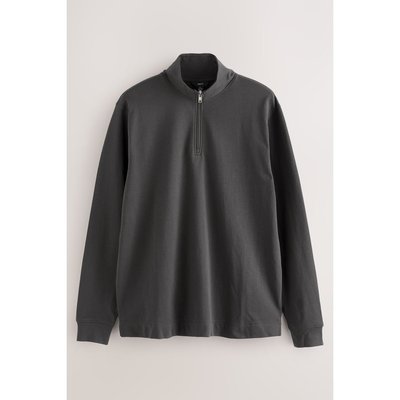 Pull léger 100 % coton à col zippé NEXT