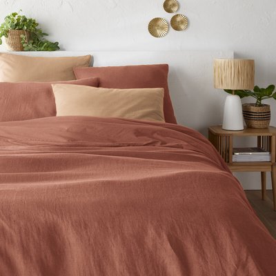Housse de couette biface lin et coton lavés Annaba LA REDOUTE INTERIEURS
