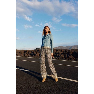 Pantalon droit imprimé graphique PAULINA LA PETITE ETOILE