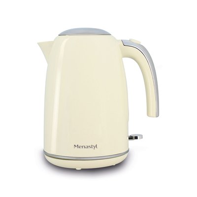 Bouilloire électrique 1,7L en acier inoxydable, RETRO MENASTYL