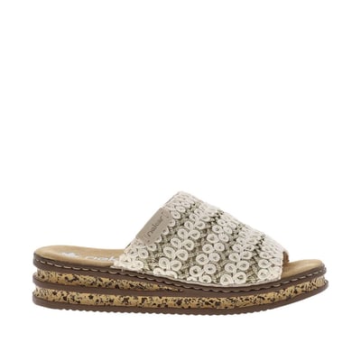 Mules femme blanc RIEKER