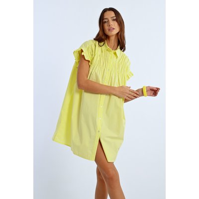 Robe chemise à fronces LILI SIDONIO