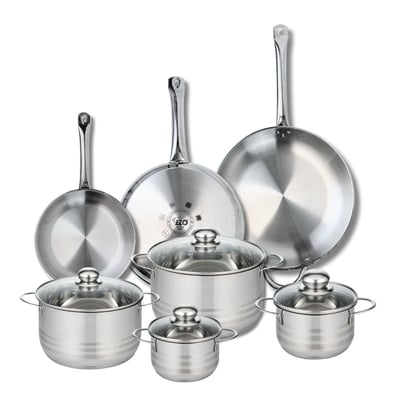 3 poêles 24/28/32cm + 4 faitouts 14/16/20/24cm PROFI BRILLANT ELO