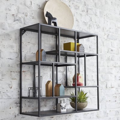 Etagère murale en métal noir  JOSHUA MADE IN MEUBLES 