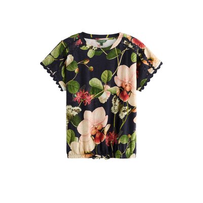 T-shirt dentelle manches courtes ourlet boule NEXT