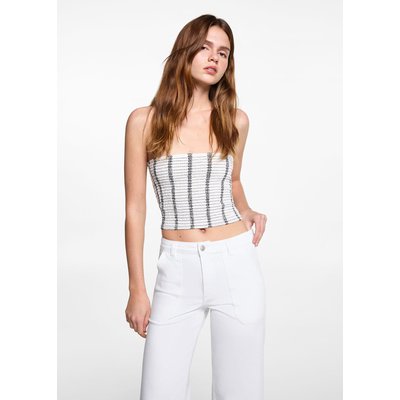 Jupe en jean blanche mango La Redoute