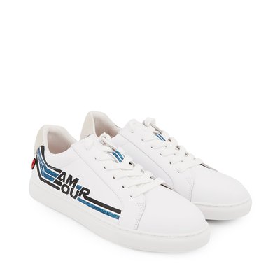 Baskets En Cuir Simone Retro Amour BONS BAISERS