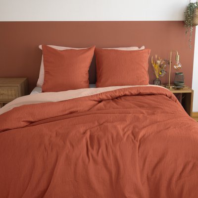 Parure de lit réversible gaufrée 2 personnes COTE DECO