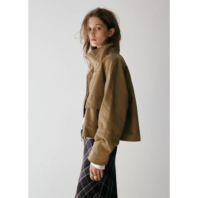 Veste à col cheminée avec poches MANGO