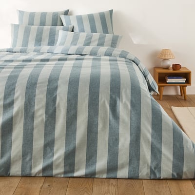 Tamori Grey-Green Duvet Cover in Cotton LA REDOUTE INTERIEURS