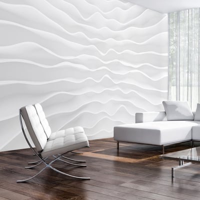 Papier peint intissé panoramique Abstractions Origami wall EDEN