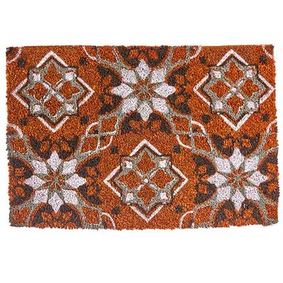 Paillasson coco effet carreaux de ciment 60x40x1cm WADIGA