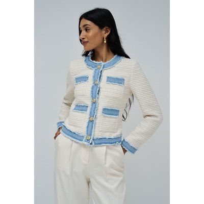 VESTE TWEED DÉTAILS EN JEAN SALSA JEANS