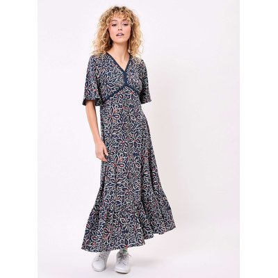 Robe longue évasée gaze de coton bio PEARL LA FIANCÉE