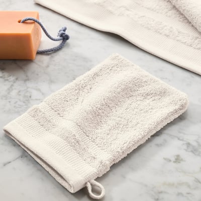 Pack of 4 Kheops Wash Mitts in Combed Cotton, 600g/m2 LA REDOUTE INTERIEURS