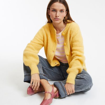 Cardigan alpaga mélangé, Signature AMBROISE LA REDOUTE COLLECTIONS