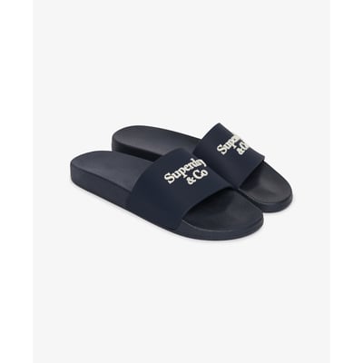 Claquettes Company Logo Semelle Haute SUPERDRY