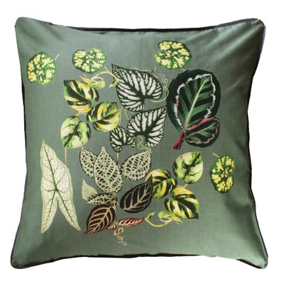 Taie d'oreiller satin de coton 120 fils JARDIN D'HIVER GARNIER-THIEBAUT