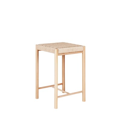 Tabouret de bar en bois et corde H66,5cm - Abano HOUSE NORDIC