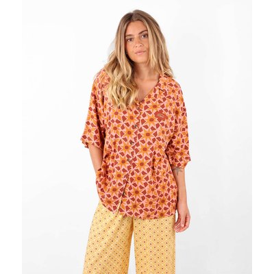 Chemise en lin viscose imprimée AZULEJO OXBOW