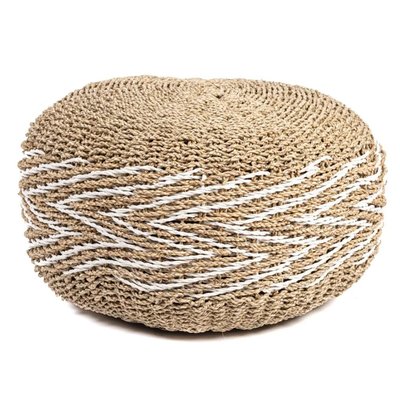 Pouf rond en corde COCOONING HYDILE