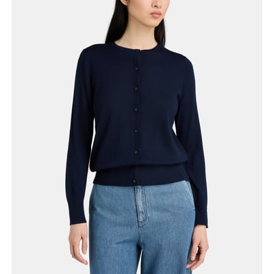 Gilet uni lotti en laine mérinos JODHPUR