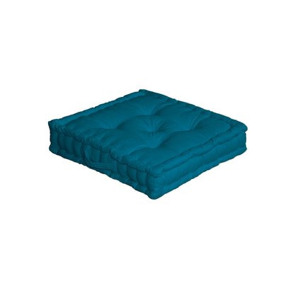 Coussin de sol uni en pur coton HOME MAISON