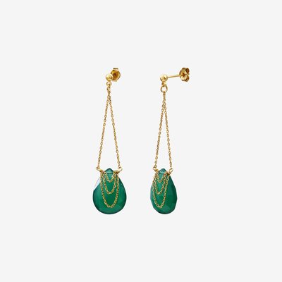 Boucles d'oreilles dorées - SOLANGE CAROLINE NAJMAN