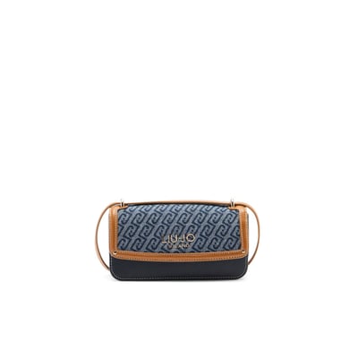 Sac à bandoulière petit modèle en denim jacquard LIU JO