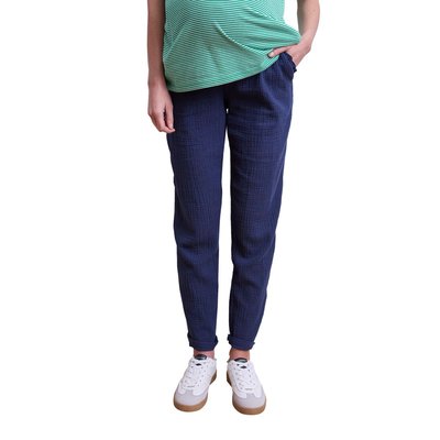 Pantalon de grossesse en gaze de coton VERTBAUDET