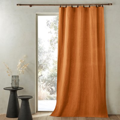 Private Lined 100% Washed Linen Curtain AM.PM