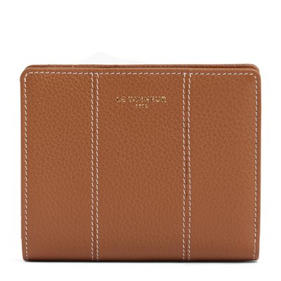Petit portefeuille en cuir grainé JULIETTE LE TANNEUR