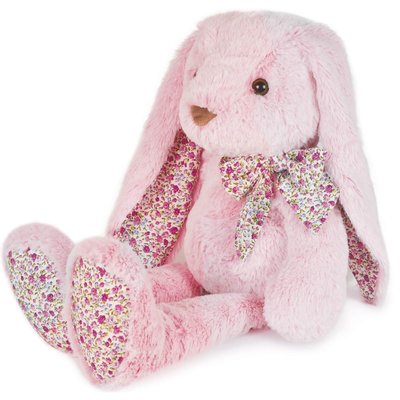 Peluche lapin rose grand modèle Copains Câlins HISTOIRE D'OURS