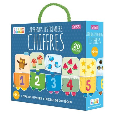 Puzzle & Livre, Apprends tes premiers chiffres SASSI