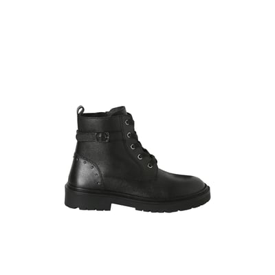 Boots cuir à lacets et zip VERTBAUDET