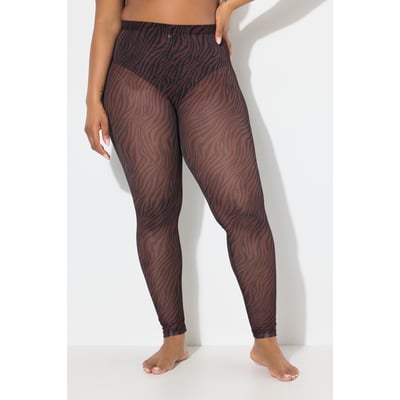 Legging-collant en mesh. Motif animal ULLA POPKEN
