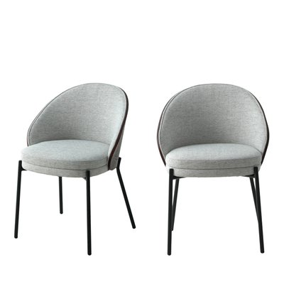Lot de 2 chaises en tissu et métal - Canelas HOUSE NORDIC
