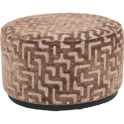 Pouf rond texturé pour salon RECOLLECTION