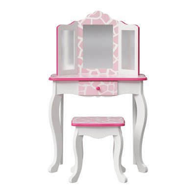 Coiffeuse Tabouret Enfant Bois FASHION PRINTS TEAMSON KIDS