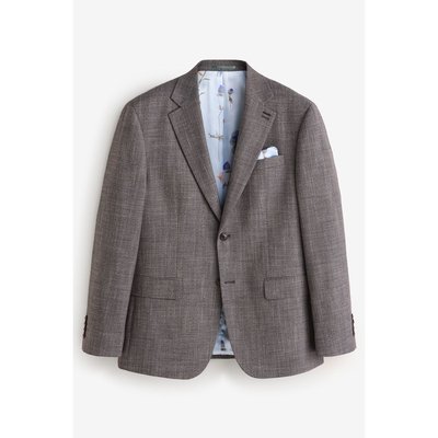 Veste de costume regular texturée à liseré NEXT