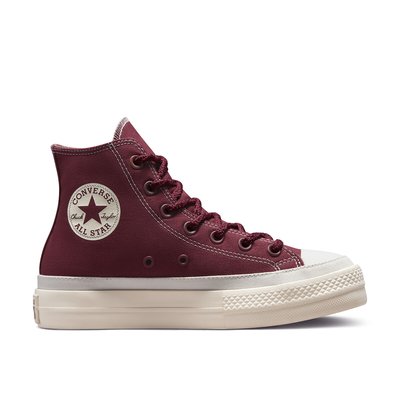 Converse haute femme rouge hot sale
