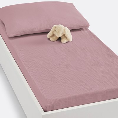 Drap-housse bébé gaze de coton uni, Kumla LA REDOUTE INTERIEURS