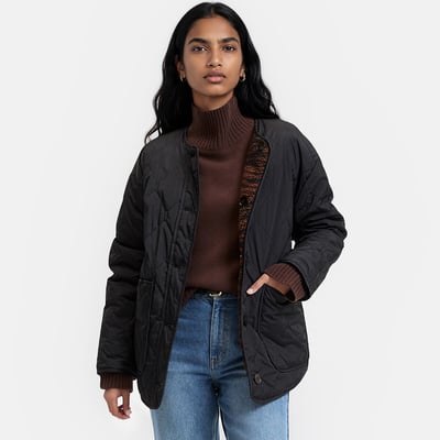 Veste matelassée réversible, en sherpa imprimé zébré LA REDOUTE COLLECTIONS