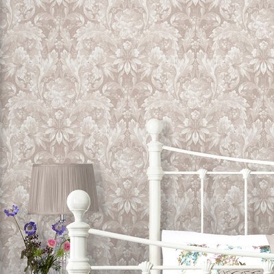 Papier peint Fleurs Apolline Dove LAURA ASHLEY